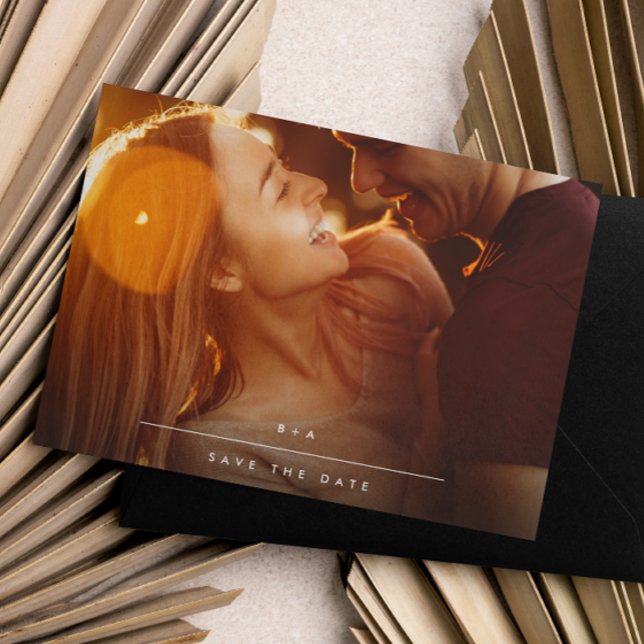 Reserve A Data Monograma Moderno MINIMALISTA Simples (Criador carregado)