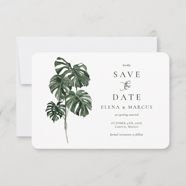 Reserve A Data Monstera Tropical Salva A Data (Frente)