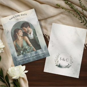 Reserve A Data Montanhas em Aquarela & Casamento de Árvores de Pi