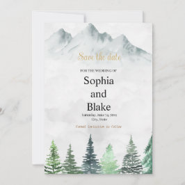 Reserve A Data Montanhas russas e Casamento por Aquarela Floresta