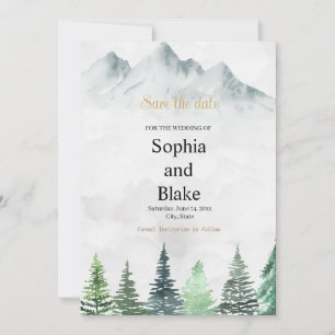 Reserve A Data Montanhas russas e Casamento por Aquarela Floresta