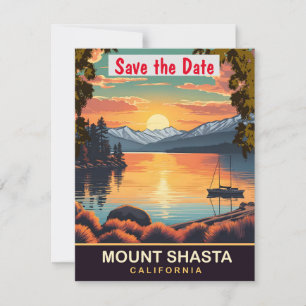 Reserve A Data Monte Shasta, Califórnia, Viagem Postcard,