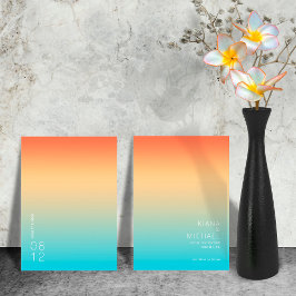 Reserve A Data Mood Gradient Wedding Tropical Sky ID741