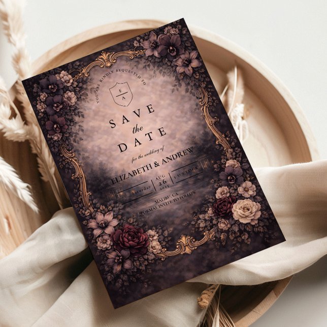 Reserve A Data Moody Gold Baroque Wedding (Criador carregado)