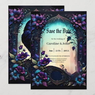 Reserve A Data Moonlit Raven Suite de Noiva Floral Gótica.