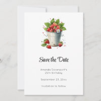 Morangos em um Balde