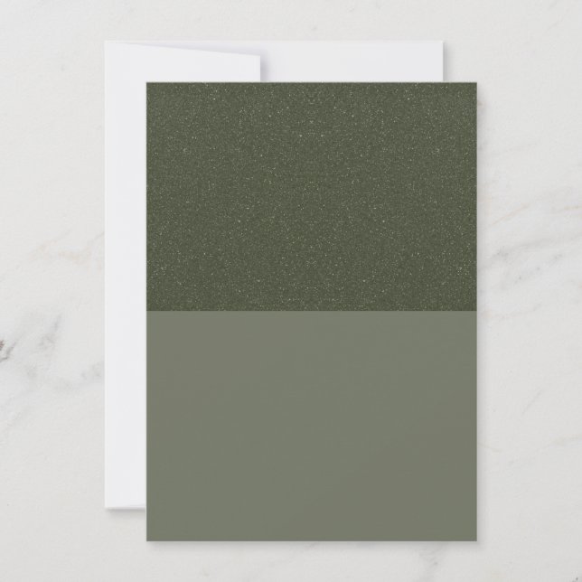 Reserve A Data Moss Green Dual-Texture Save the Date – Personaliz (Frente)