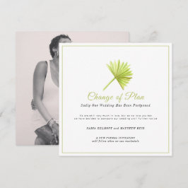 Reserve A Data Mudança de plano de evento de casamento adiada fol