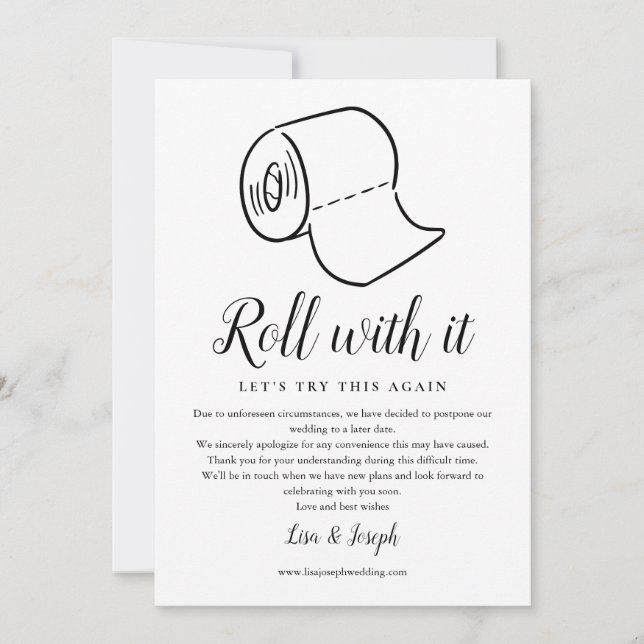 Reserve A Data Mudar a Data Adiada Cancelada Foto (Frente)