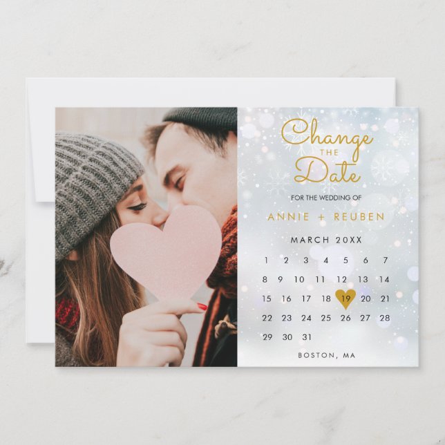 Reserve A Data Mudar a Data Calendário Novo Plano Foto (Frente)