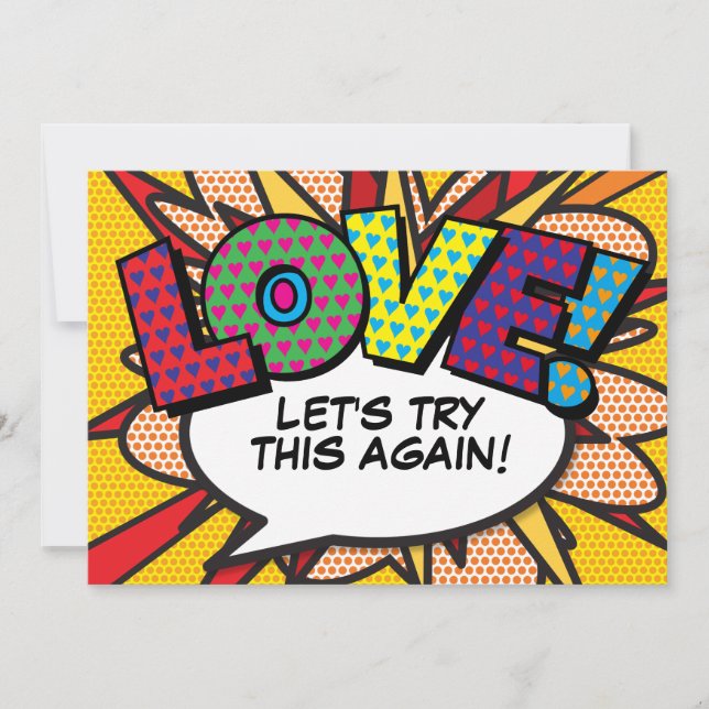 Reserve A Data Mudar a Data Quadrinho Moderno Divertido (Frente)