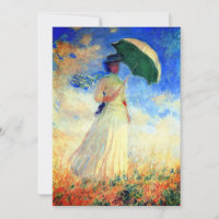 Mulher Monet com Parasol à Direita