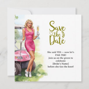 Reserve A Data Mulher solteira de golfe joga golfe