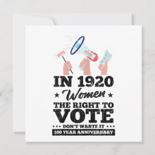 Reserve A Data Mulher Vaga Direito A Votar Eleições Engraçadas 20