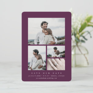 Reserve A Data Múltipla Foto Mínima Elegante