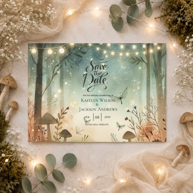 Reserve A Data Murmurios do Crepúsculo do Casamento na Floresta (Criador carregado)