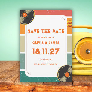 Reserve A Data Música Antiga dos Anos 60 Vinil Casamento Groovy R