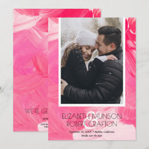 Reserve A Data Na moda Foto: Casamento Rosa Salvar A Data