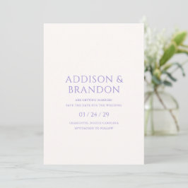 Reserve A Data Na moda Lilac Modern Wedding