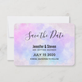 Reserve A Data Na moda púrpura Abstrato azul