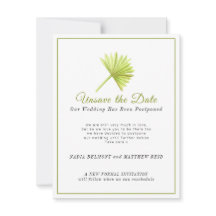 Não salve a data de casamento, mudança de planos,