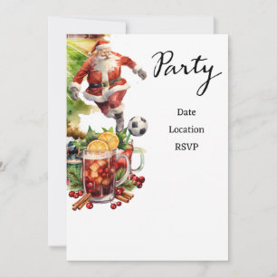 Reserve A Data Natal com Papai Noel jogando bola