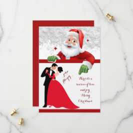 Reserve A Data Natal do casal vermelho e branco