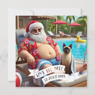 Reserve A Data Natal em julho Festa de Piscina com Papai Noel Inv
