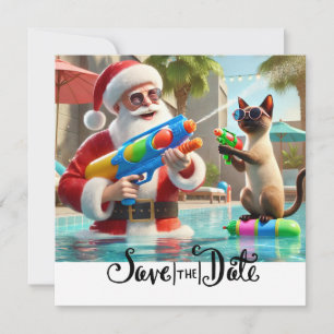 Reserve A Data Natal em julho Festa de Piscina com Papai Noel Inv