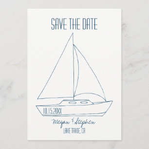 Reserve A Data Nave Marinha De Casamento - Salve A Data