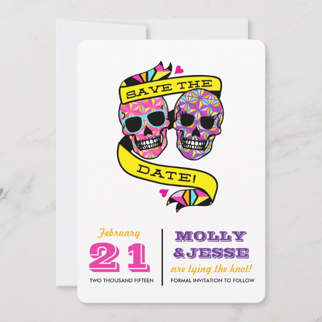 Reserve A Data Neon Skeletons Salvar a Data (Frente)