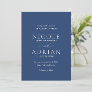 Reserve A Data Nicole Royal Blue Elegant Wedding
