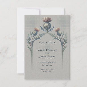 Reserve A Data Nicolson Tartan Thistle Casamento Salve a Data