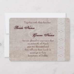 Reserve A Data Nó celta no irlandês rústico de serapilheira