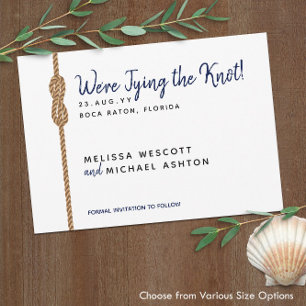 Reserve A Data Nó de Infinidade Náutica de Casando Simples