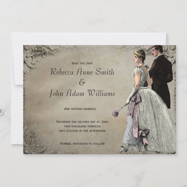 Reserve A Data Noiva e Noivo Casamento Salve A Data (Frente)