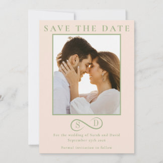 Reserve A Data Noiva e Noivo Infinity Casamento Minimalista Moder
