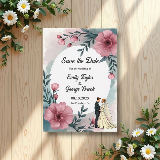 Reserve A Data Noiva Floral E Casamento Elegante De Groom (Criador carregado)