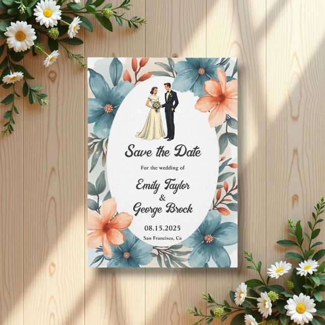 Reserve A Data Noiva Floral Romântica E Casamento De Groom (Criador carregado)