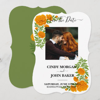 Reserve A Data Noiva Floral Verde Oliva Salve A Data Do Casamento