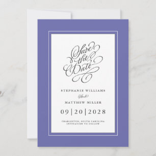 Reserve A Data Noivado de Casamento Chic Elegante Tendência Periw