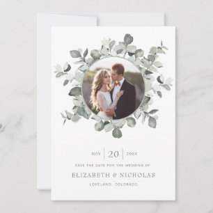 Reserve A Data Noivado de Fotografia de Casamento Greenery Save T