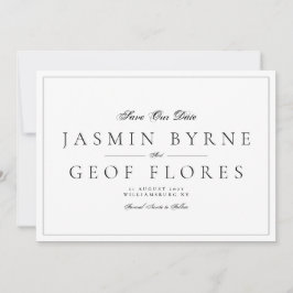 Reserve A Data NOMES Clássicos | Casamento Tradicional Negro e Br