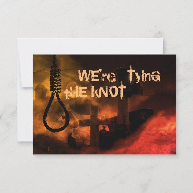 Reserve A Data Noose e Graveyard estamos a Casando de casamento (Frente)