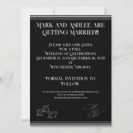 Reserve A Data Nós Fazemos Save the Date Formal