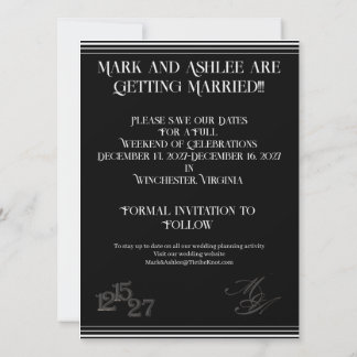 Reserve A Data Nós Fazemos Save the Date Formal