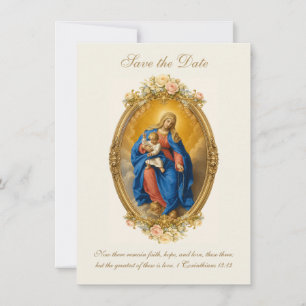 Reserve A Data Nossa Senhora de Pompei floral católica