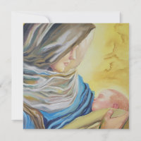 Nossa Senhora do Silêncio segurando Jesus bebê