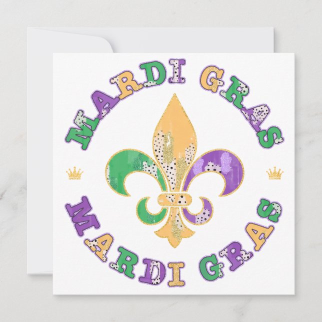 Reserve A Data Nova Orleans Mardi Gras Fleur De Lis (Frente)