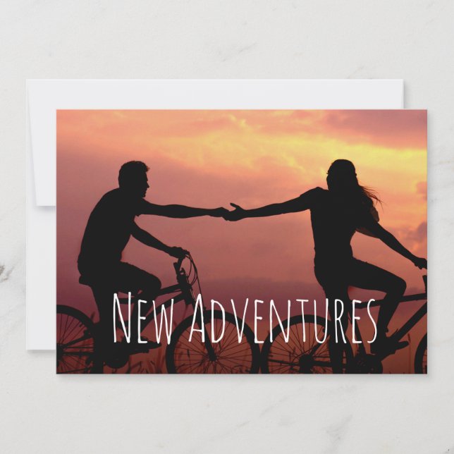 Reserve A Data Novos Compromissos de Aventuras Foto Personalizada (Frente)